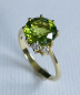 Preview: Perydot Ring rund 0,08 ct Brill.
